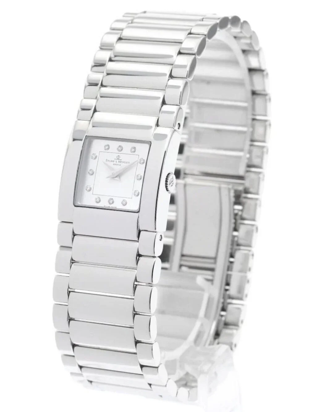 Baume & Mercier catwalk MV045219 12P diamond Silver Dial Quartz Ladies_958059